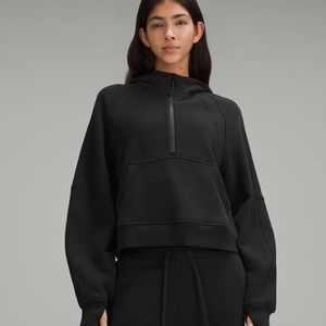 Lululemon Scuba Oversized 1/2 Zip Hoodie Black